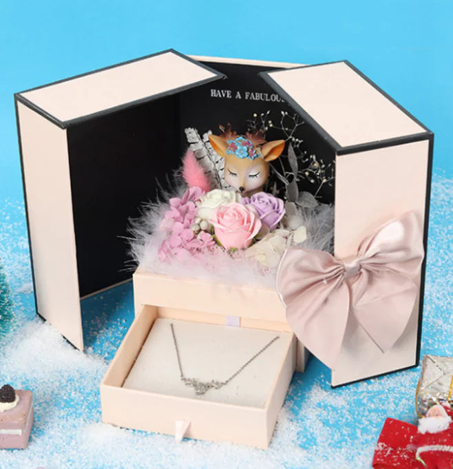 Valentine's Day Gift Box with Necklace and Jewelry